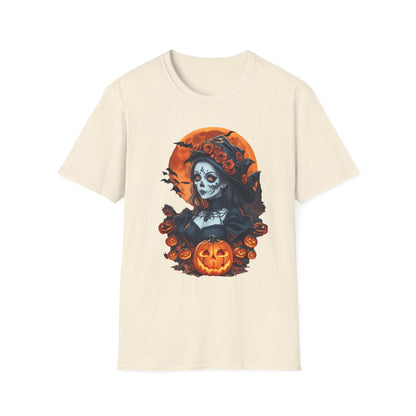 Spooky Halloween Graphic Tee, Unisex Softstyle T-Shirt, Fall Fashion, Halloween Costume, Pumpkin Decor, October Celebration