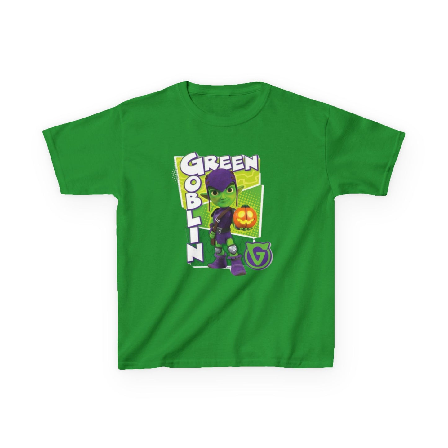 Kids Green Goblin Tee - Fun Halloween T-Shirt for Kids