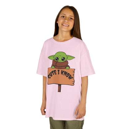 Cute Baby Alien Kids Tee - "Cute I Know" Design for Trendy Kids