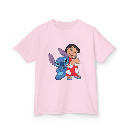 Kids Hawaiian Style T-Shirt with Stitch and Lilo