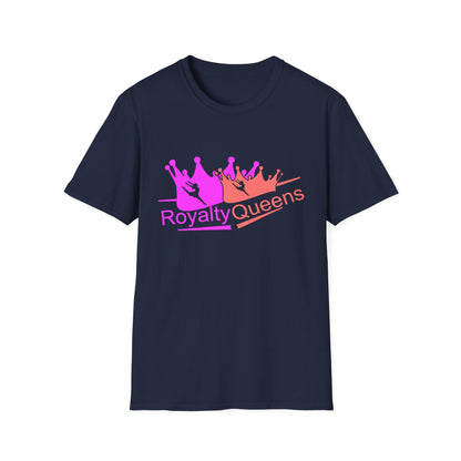 Royalty Queens Unisex Softstyle T-Shirt - Comfortable Casual Tee for Women, Birthday Gift, Queen Vibes, Party Wear, Empowerment Shirt