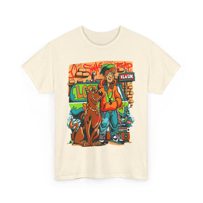 Retro Scooby-Doo Unisex Heavy Cotton Tee - Vintage Cartoon Print