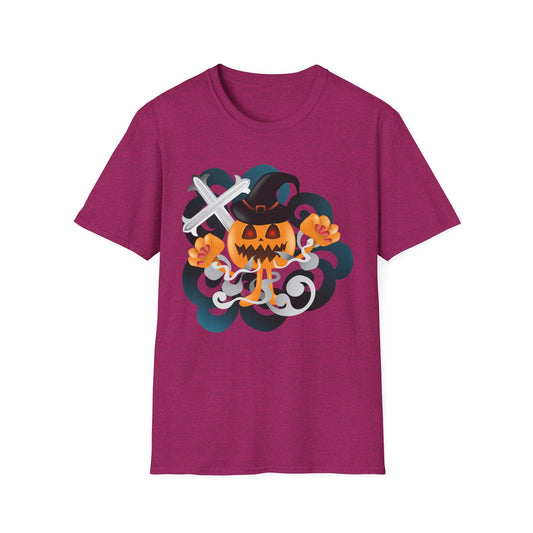 Halloween Pumpkin Graphic Tee, Unisex T-Shirt, Fall Fashion, Spooky Season Shirt, Trick or Treat Apparel, Casual Halloween Outfit