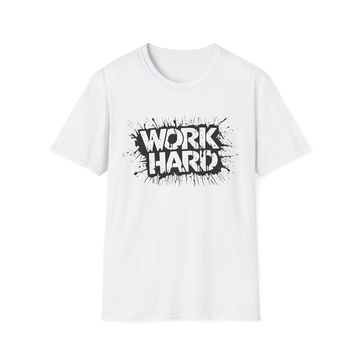 Work Hard Unisex T-Shirt - Motivational Tee for Gym, Gifts, Casual Wear, Funny Shirt, Work Motivation Apparel