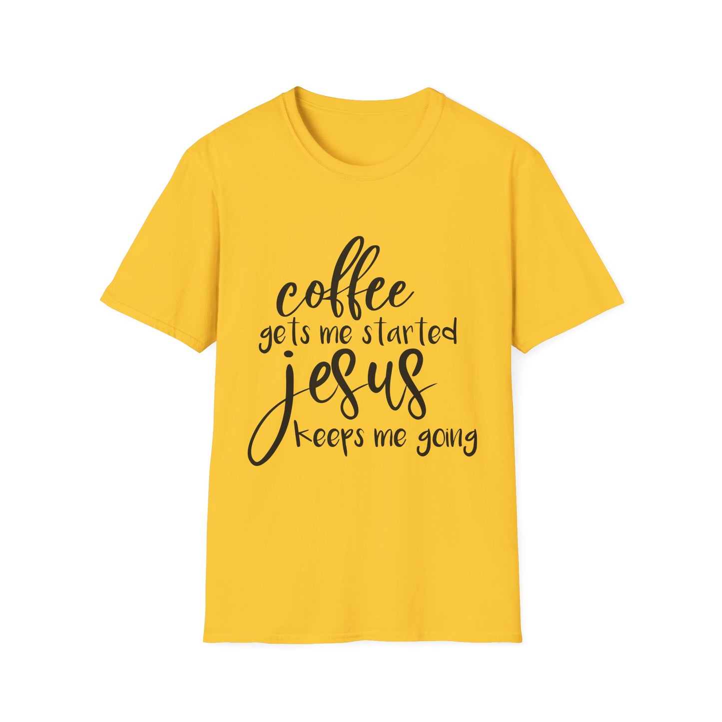 Coffee & Jesus Unisex Softstyle T-Shirt - Inspirational Christian Tee