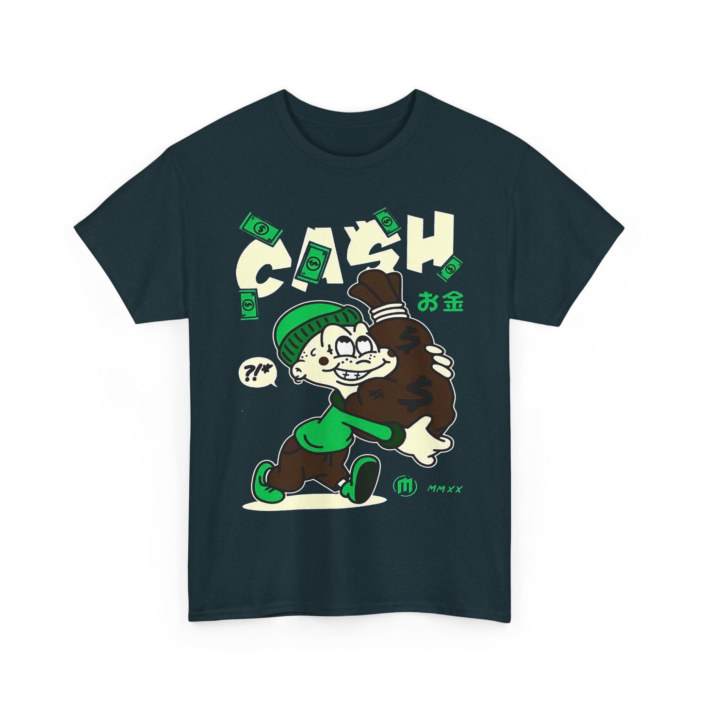 Cash Cartoon Unisex Heavy Cotton Tee - Streetwear Vibe