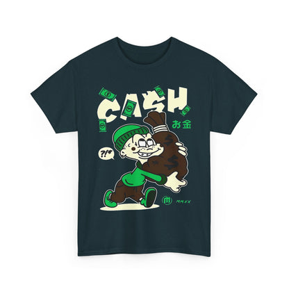 Cash Cartoon Unisex Heavy Cotton Tee - Streetwear Vibe