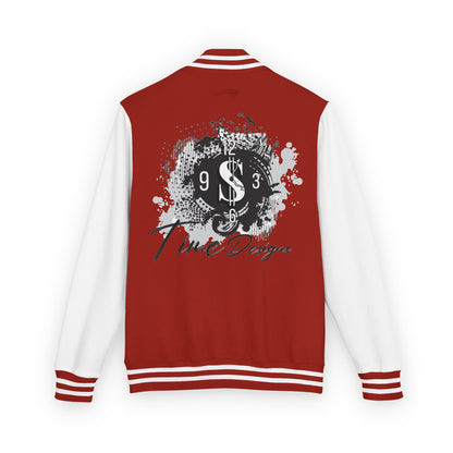 Trendy Unisex Heavyweight Letterman Jacket with Art Design