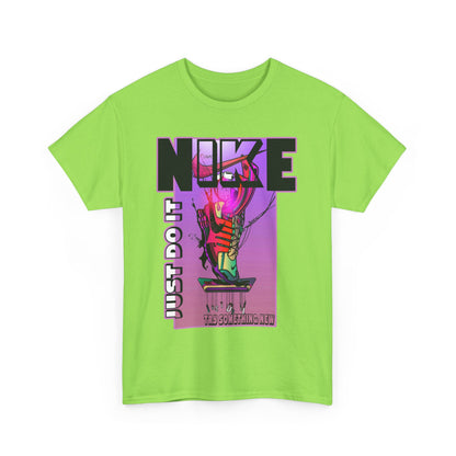 Vintage-Style Nike Unisex Heavy Cotton Tee - Just Do It Graphic Shirt