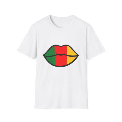 Cameroon Lips Unisex Softstyle T-Shirt, Graphic Tee, Statement Shirt, Cultural Pride Apparel, Casual Wear, Gift Idea