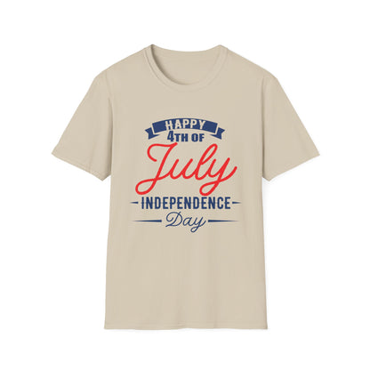 Happy 4th of July Unisex T-Shirt, Independence Day Tee, Summer Celebration Shirt, Patriotic Apparel, Casual Festival Wear