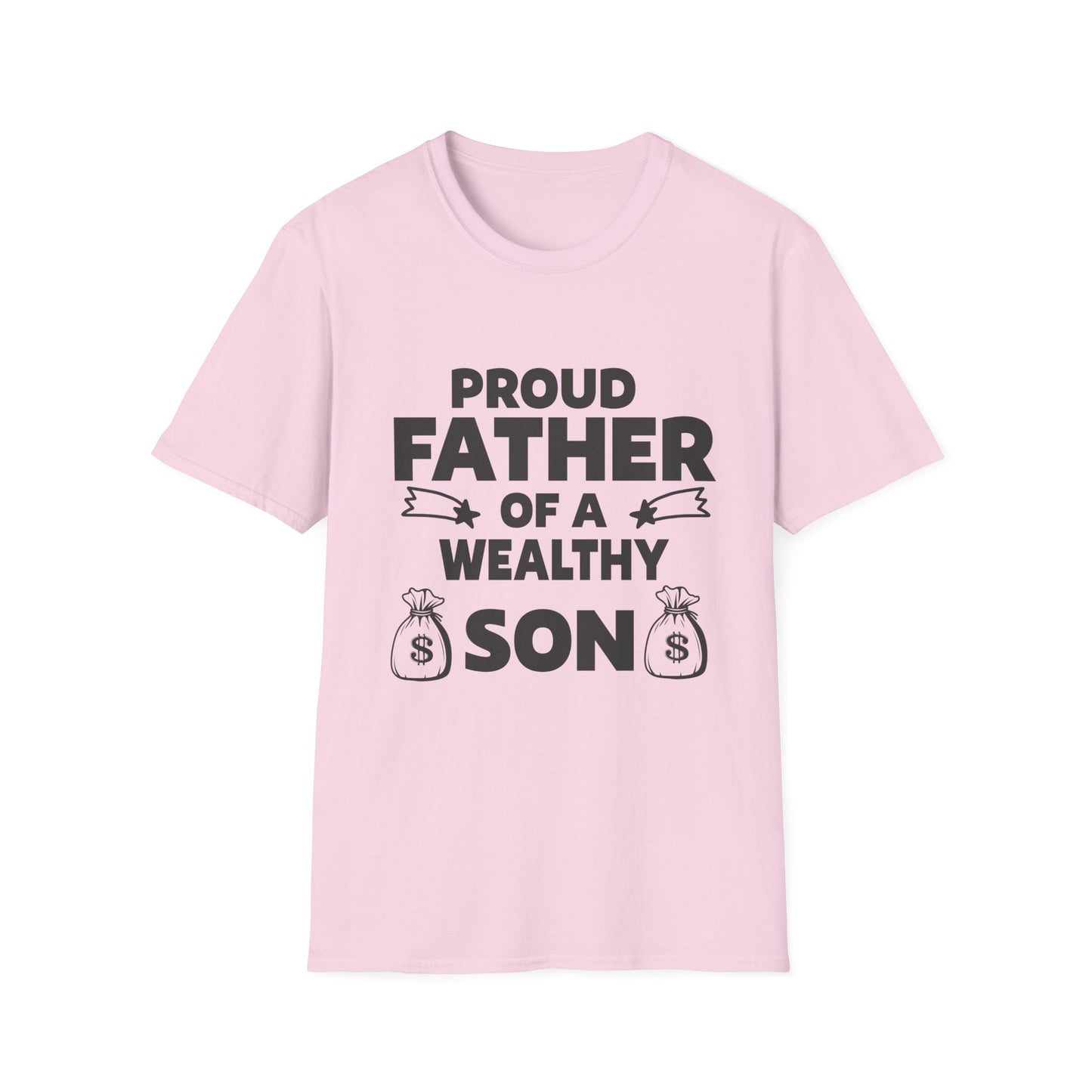Proud Father T-Shirt - Unisex Softstyle Tee for Celebrating Dads