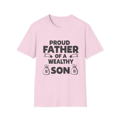 Proud Father T-Shirt - Unisex Softstyle Tee for Celebrating Dads