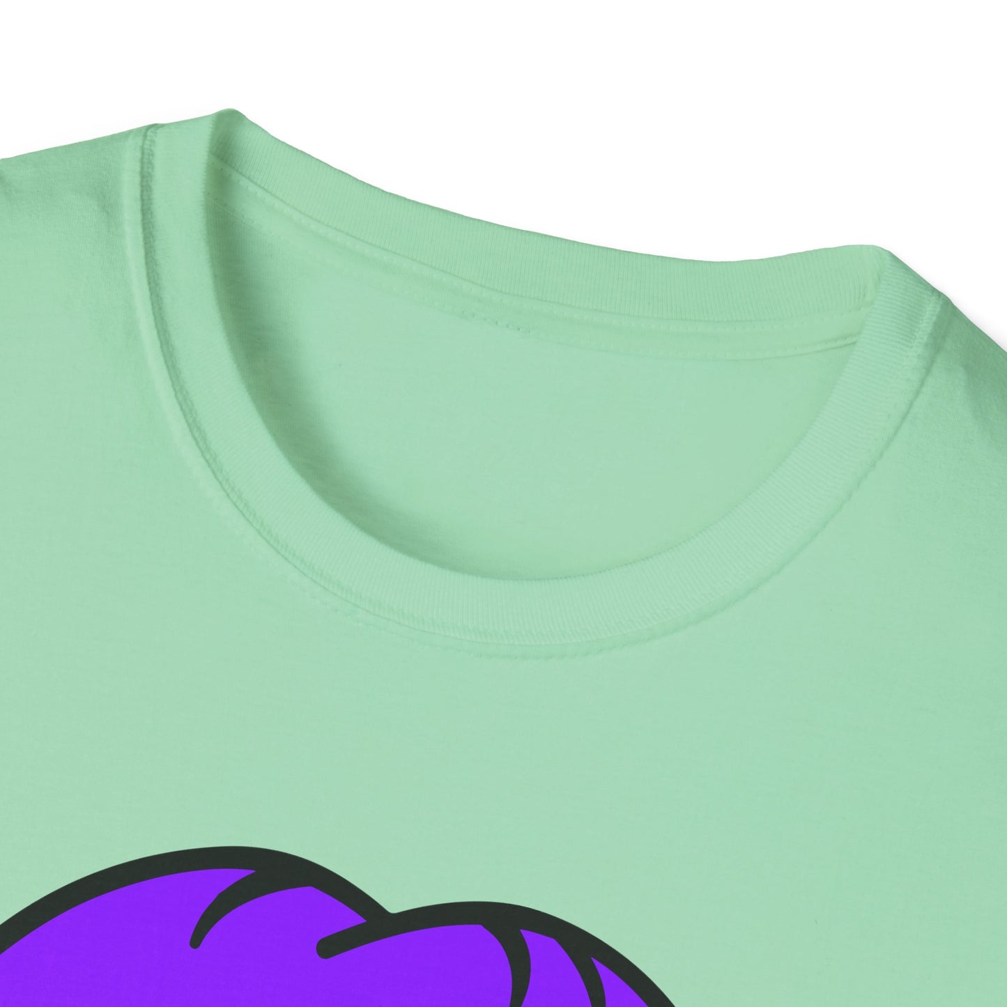 Pride Graphic Tee, Rainbow Mouth Design T-Shirt, Unisex Softstyle Shirt, LGBTQ+ Apparel, Fun Casual Wear, Birthday Gift