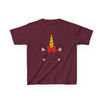 Cute Unicorn Kids Heavy Cotton Tee - Perfect for Birthdays and Everyday Fun!