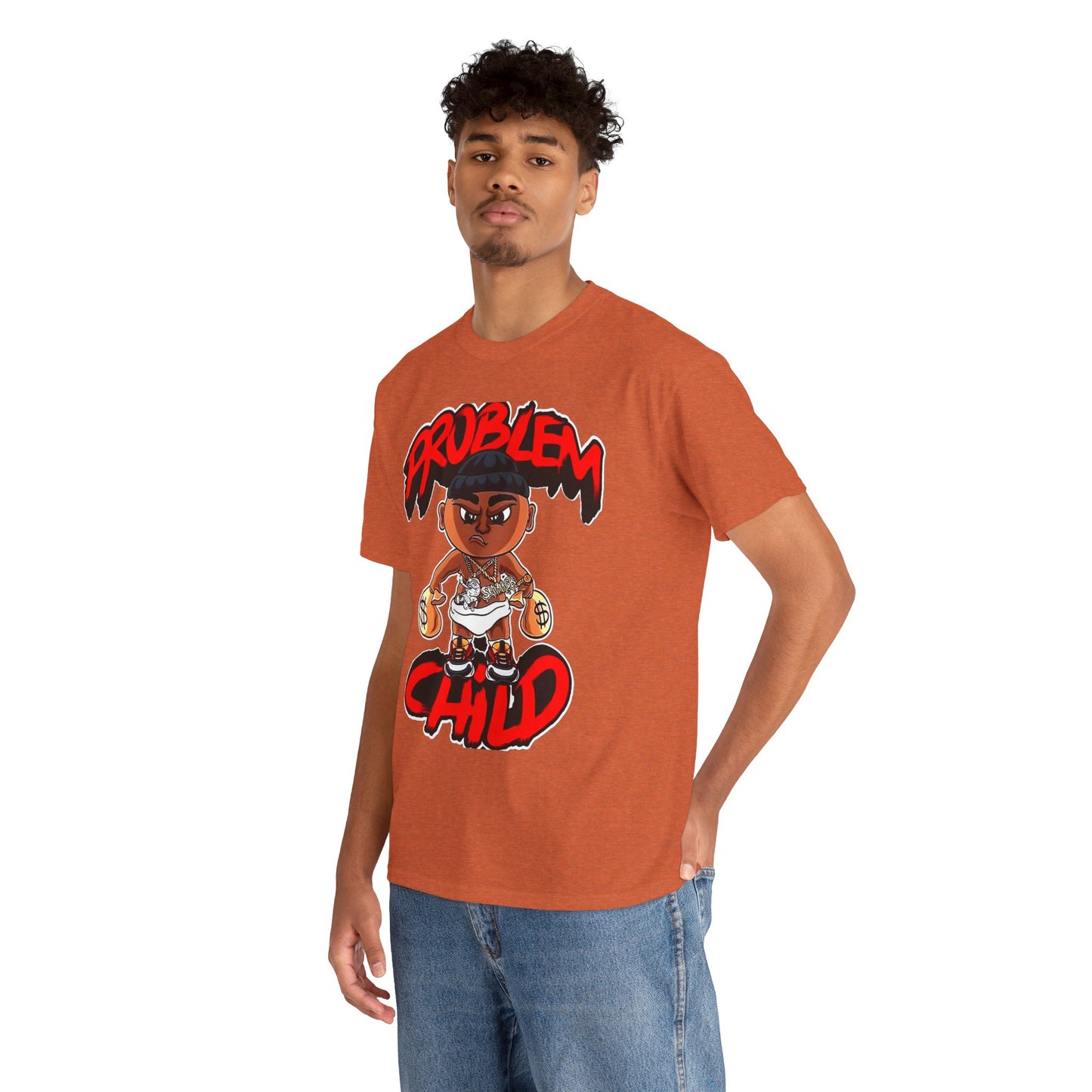 Problem Child Unisex Heavy Cotton Tee - Bold Graphic for Streetwear Lovers