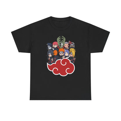 Anime-Inspired Unisex Heavy Cotton Tee - Naruto Characters Design