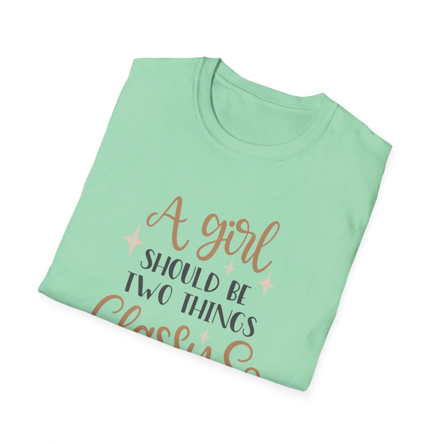 Classy & Fabulous T-Shirt for Girls | Soft Unisex Tee, Trendy Gift, Stylish Outfit, Birthday Celebration, Inspirational Wear