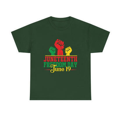 Juneteenth Freedom Day Tee | Unisex Cotton T-Shirt for Celebrating Emancipation, Black History Month, Racial Justice, Equality