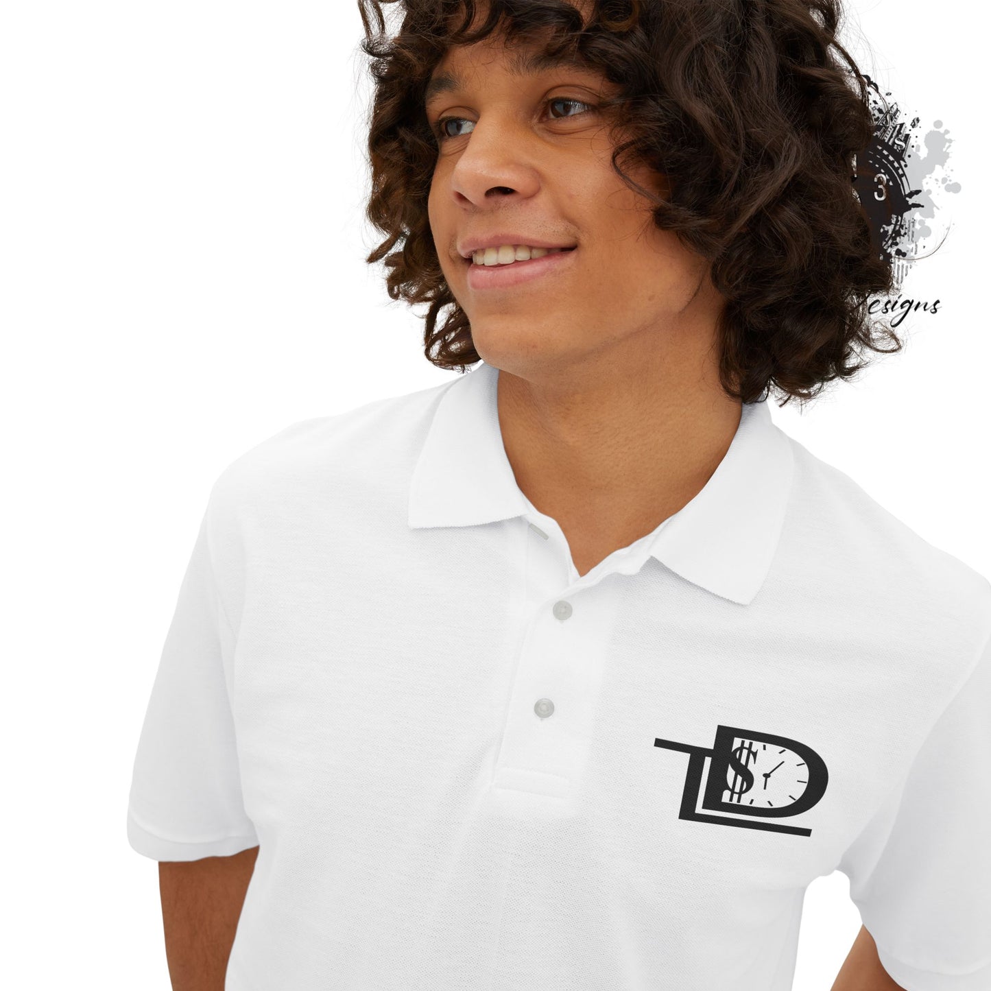 Men's Piqué Polo with Inspirational Design - Casual Wear, Gift for Him, Business Casual, Summer Style, Motivational Fashion