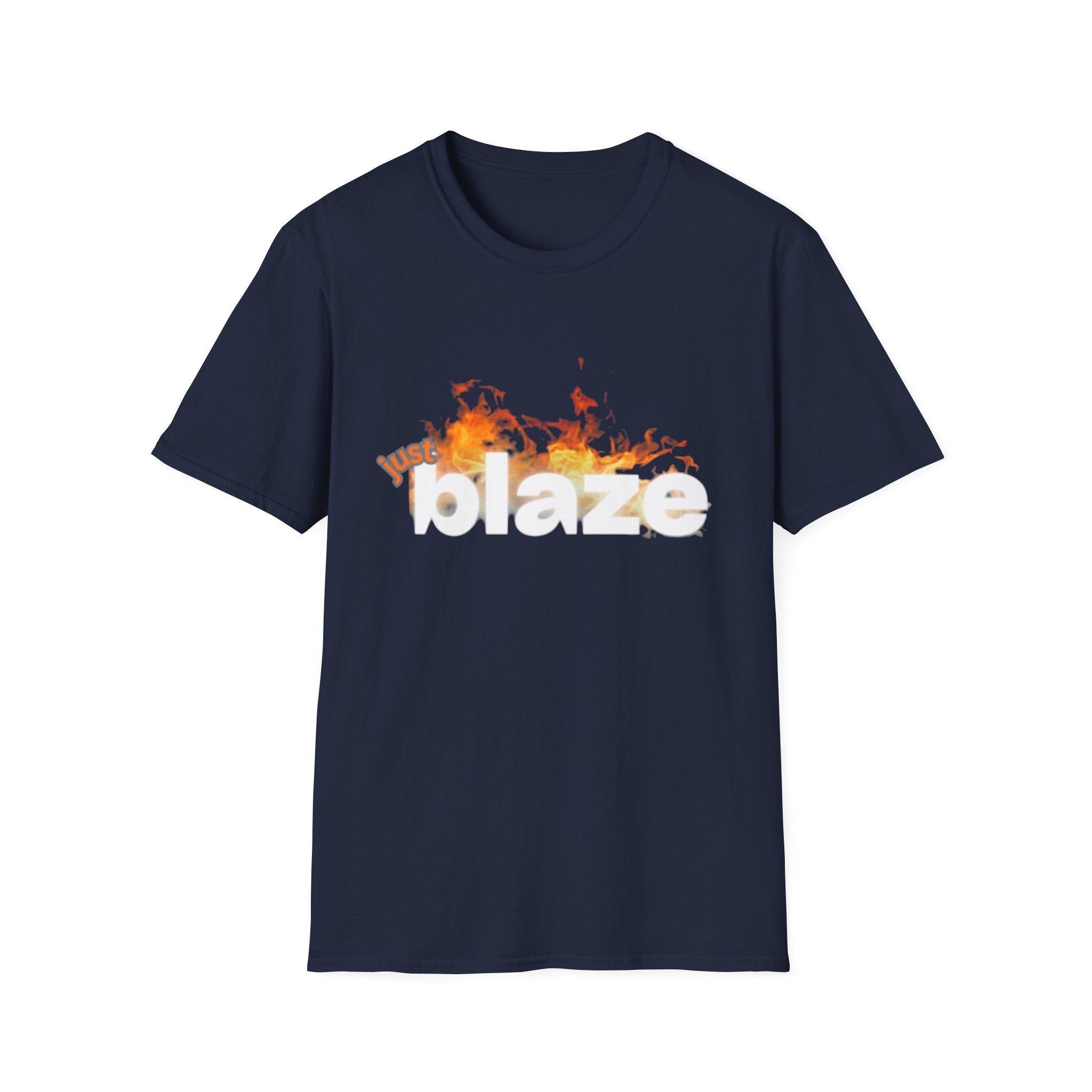"Blaze" Unisex Softstyle T-Shirt | Fire Graphic Tee | Casual Fire Lover's Shirt, Gift for Friends, Summer Wear, Party Outfit
