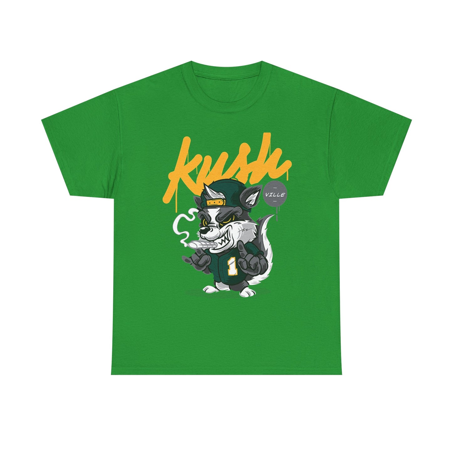 Kush Vibe Unisex Heavy Cotton Tee - Trendy Streetwear Graphic T-Shirt