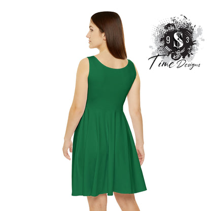 Royalty Skater Dress - Fun and Playful AOP, Perfect for Summer Parties, Festivals, Birthdays, Everyday Wear, Fashionable Casual Dress