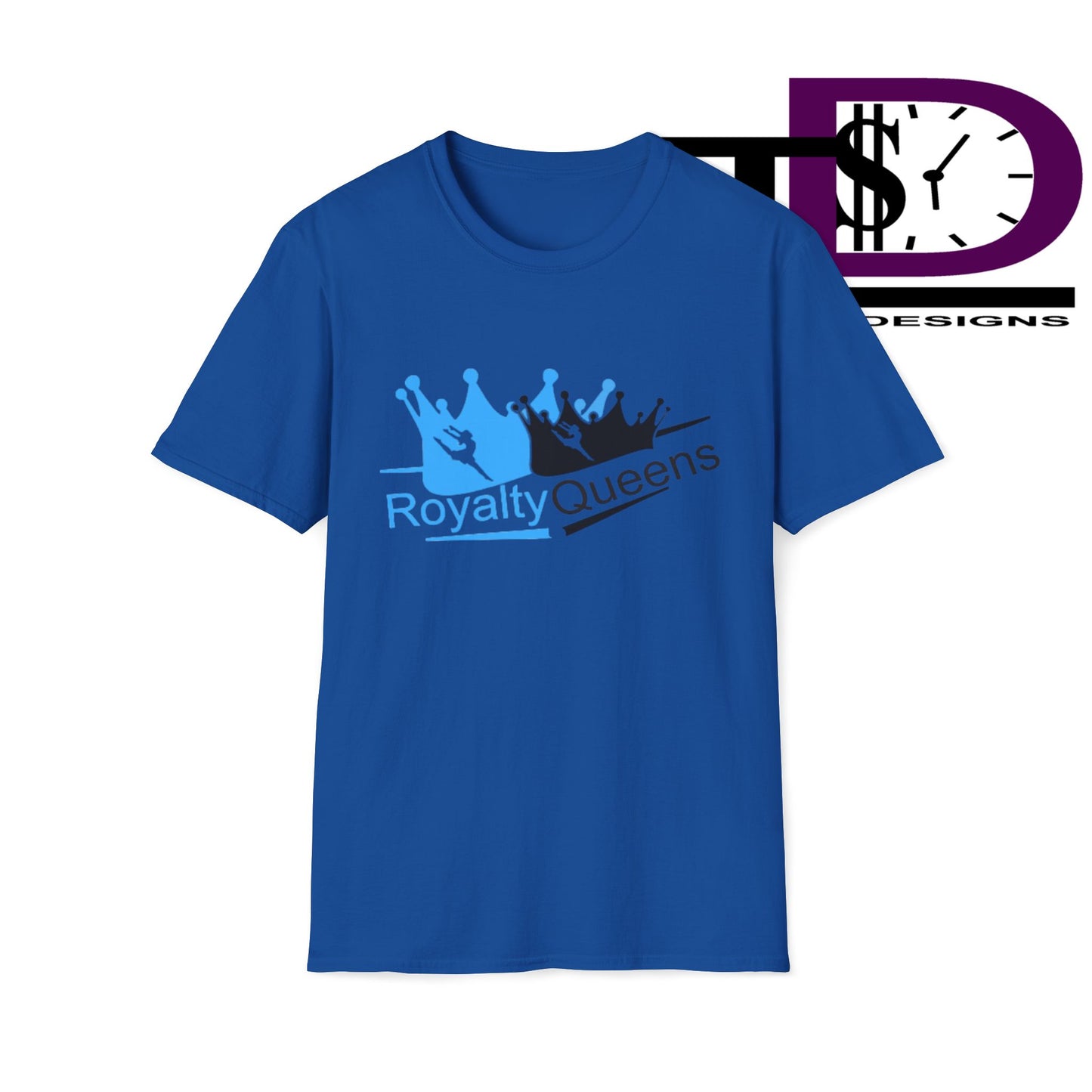 Royalty Queens Unisex Softstyle T-Shirt, Casual Tee, Gift for Queens, Birthday Shirt, Empowerment Apparel, Everyday Wear