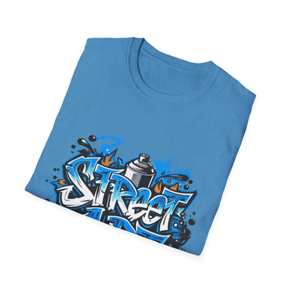 Street Art T-Shirt | Unisex Softstyle Tee, Graffiti Shirt, Urban Vibe Apparel, Casual Streetwear, Gift for Art Lovers