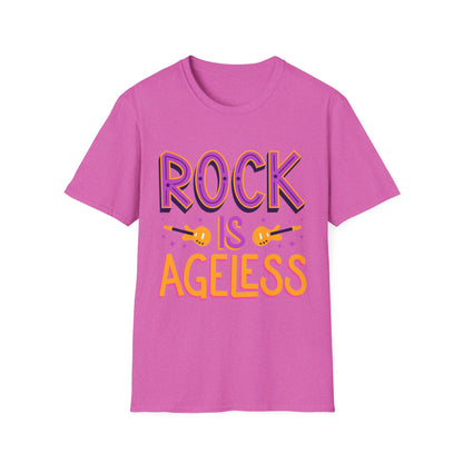 Rock is Ageless T-Shirt | Unisex Softstyle Tee for Music Lovers, Festival Wear, Gift for Musicians, Retro Apparel