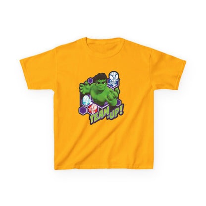 Hulk Team Up Kids Tee, Superhero Shirt, Fun Cotton Tee, Birthday Gift, Team Up T-Shirt, Kids Party Apparel