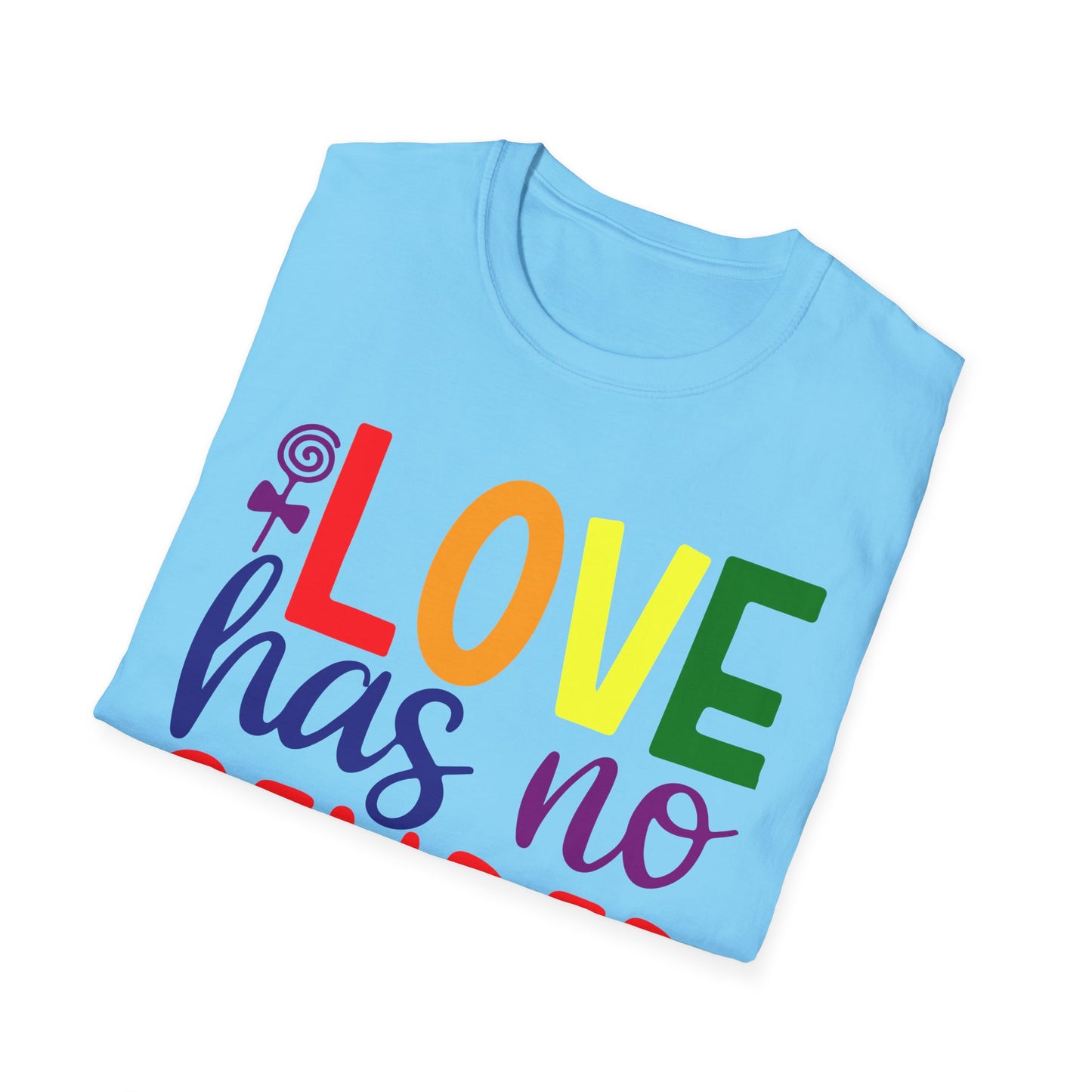 Love Has No Gender Unisex T-Shirt, LGBTQ+ Pride Tee, Comfort Fit Shirt, Gift for Allies, Inclusivity Apparel, Birthday Celebration Top