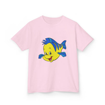 Kids Cartoon Fish Tee - Fun Summer T-Shirt, Gift for Birthday, Beach Day, Family Outings, Vacation Wear