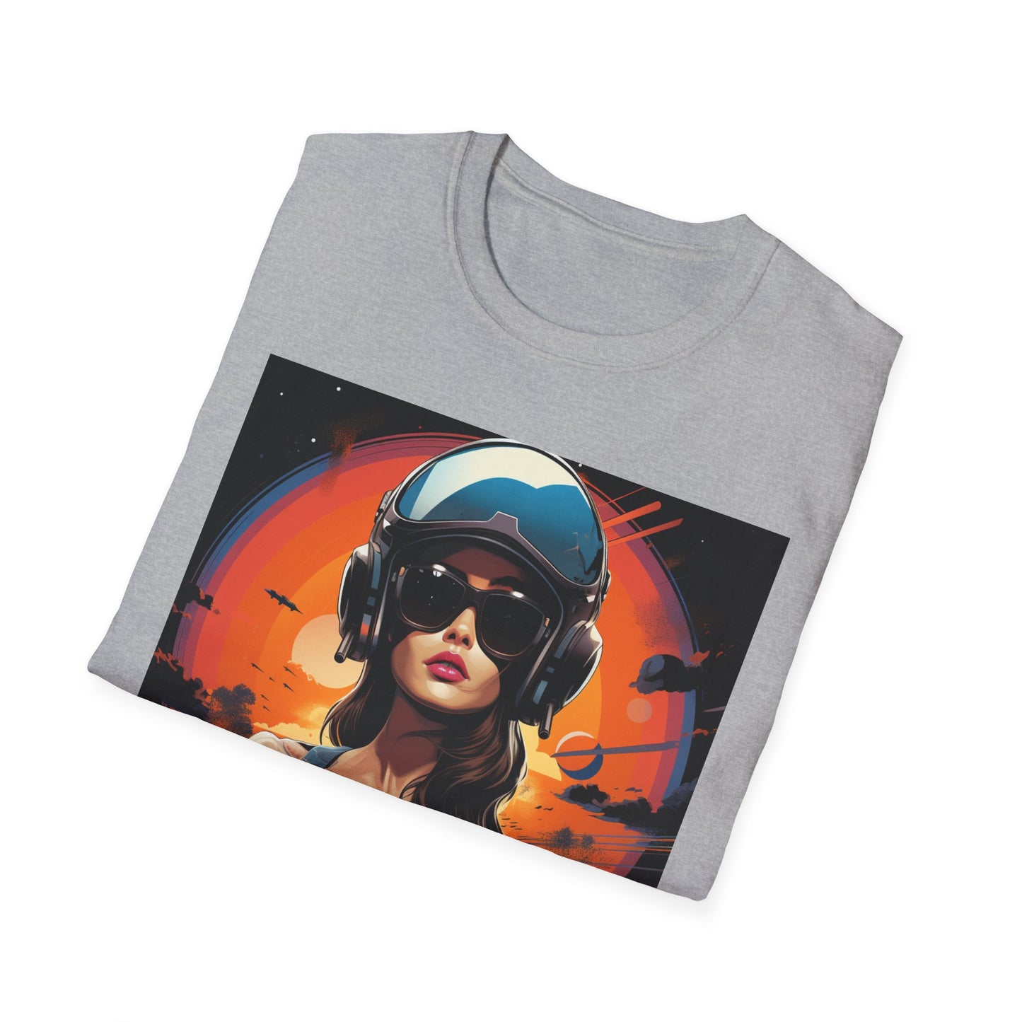 Cosmic Adventure Unisex Softstyle T-Shirt - Retro Space Graphic Tee