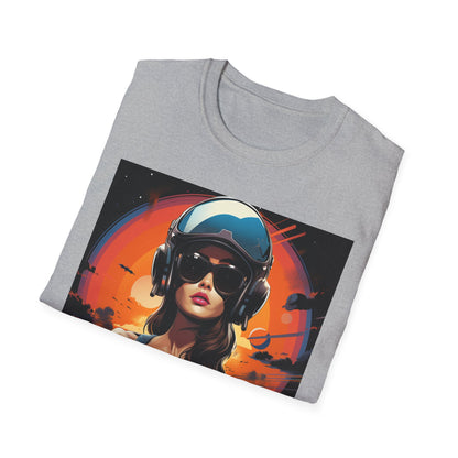 Cosmic Adventure Unisex Softstyle T-Shirt - Retro Space Graphic Tee