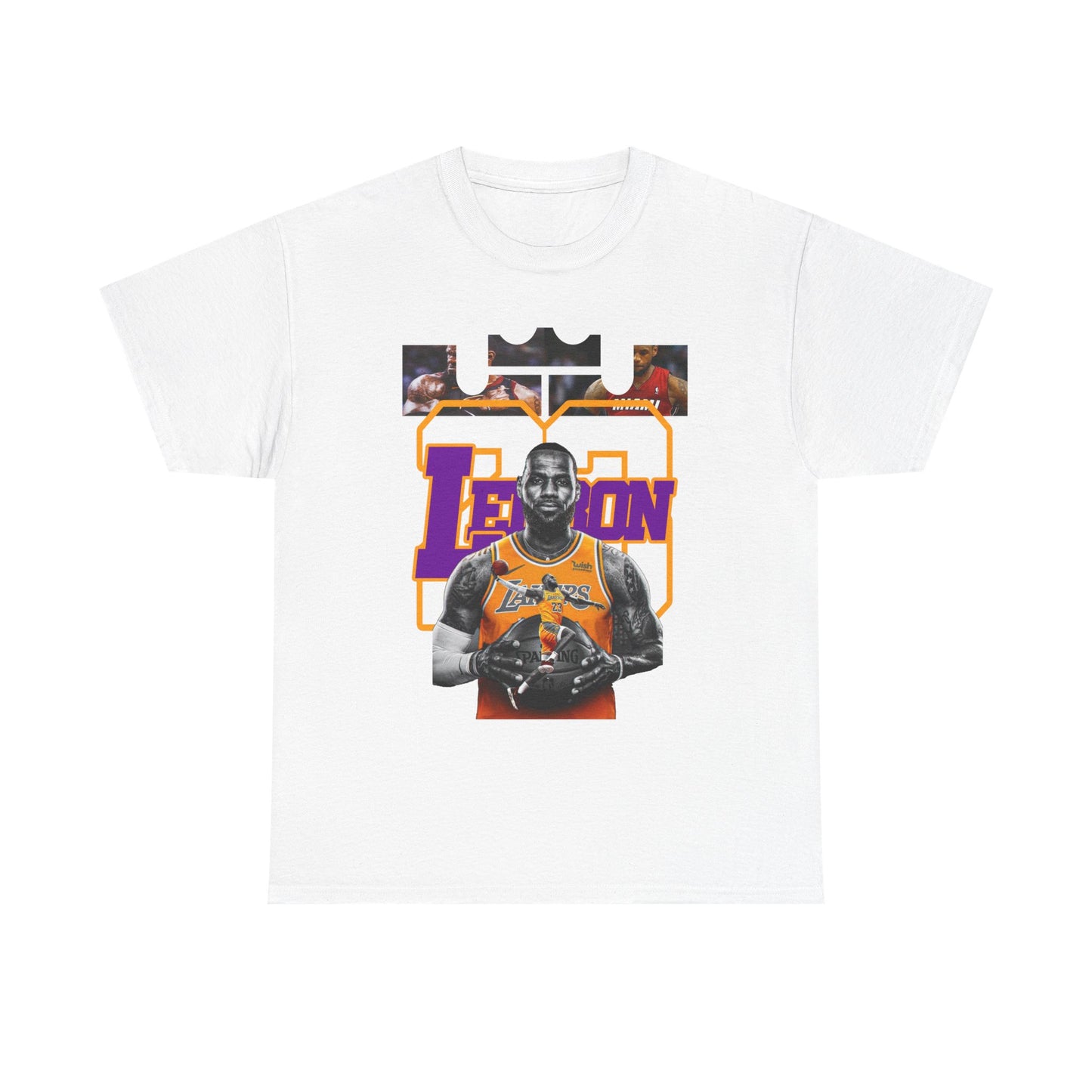 LeBron James Unisex Heavy Cotton Tee - Basketball Fan Apparel