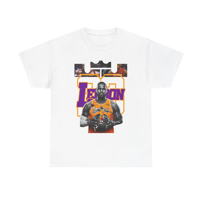 LeBron James Unisex Heavy Cotton Tee - Basketball Fan Apparel