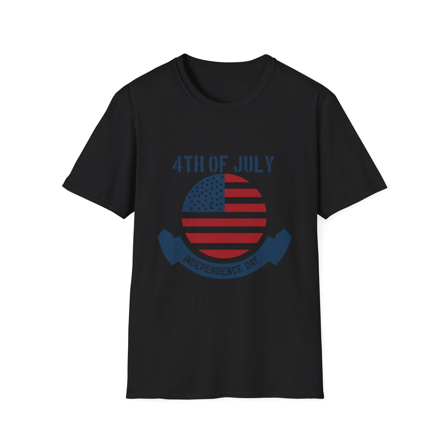 4th of July Unisex Softstyle T-Shirt, Independence Day Tee, Patriotic Shirt, July 4th Celebration Apparel, Summer BBQ Top