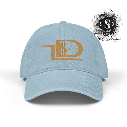 Stylish Embroidered Denim Hat with Glitter Design, Perfect for Casual Style, Fashion Accessory, Gift for Her, Birthday, Everyday Wear