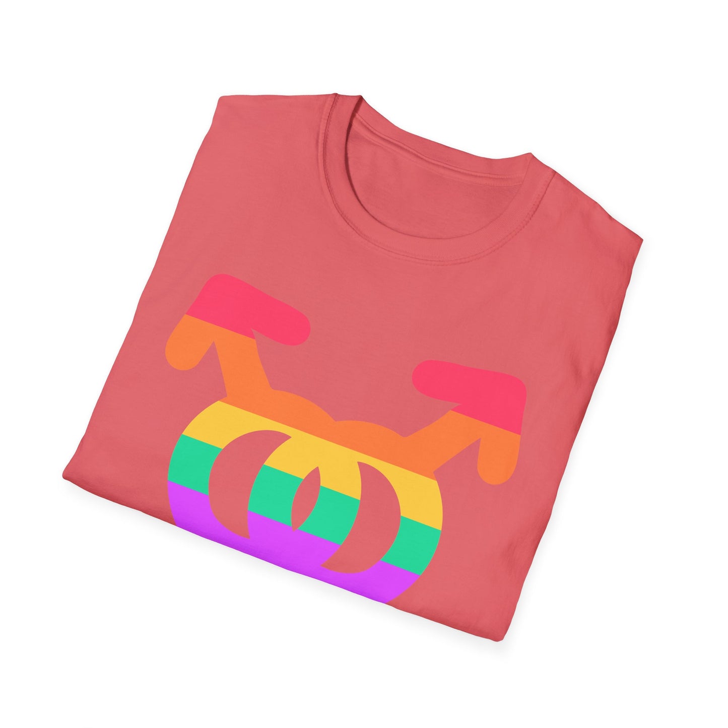 Gay Pride Unisex Softstyle T-Shirt | LGBTQ+ Pride Apparel, Festival Outfits, Gift for Allies, Rainbow Shirt