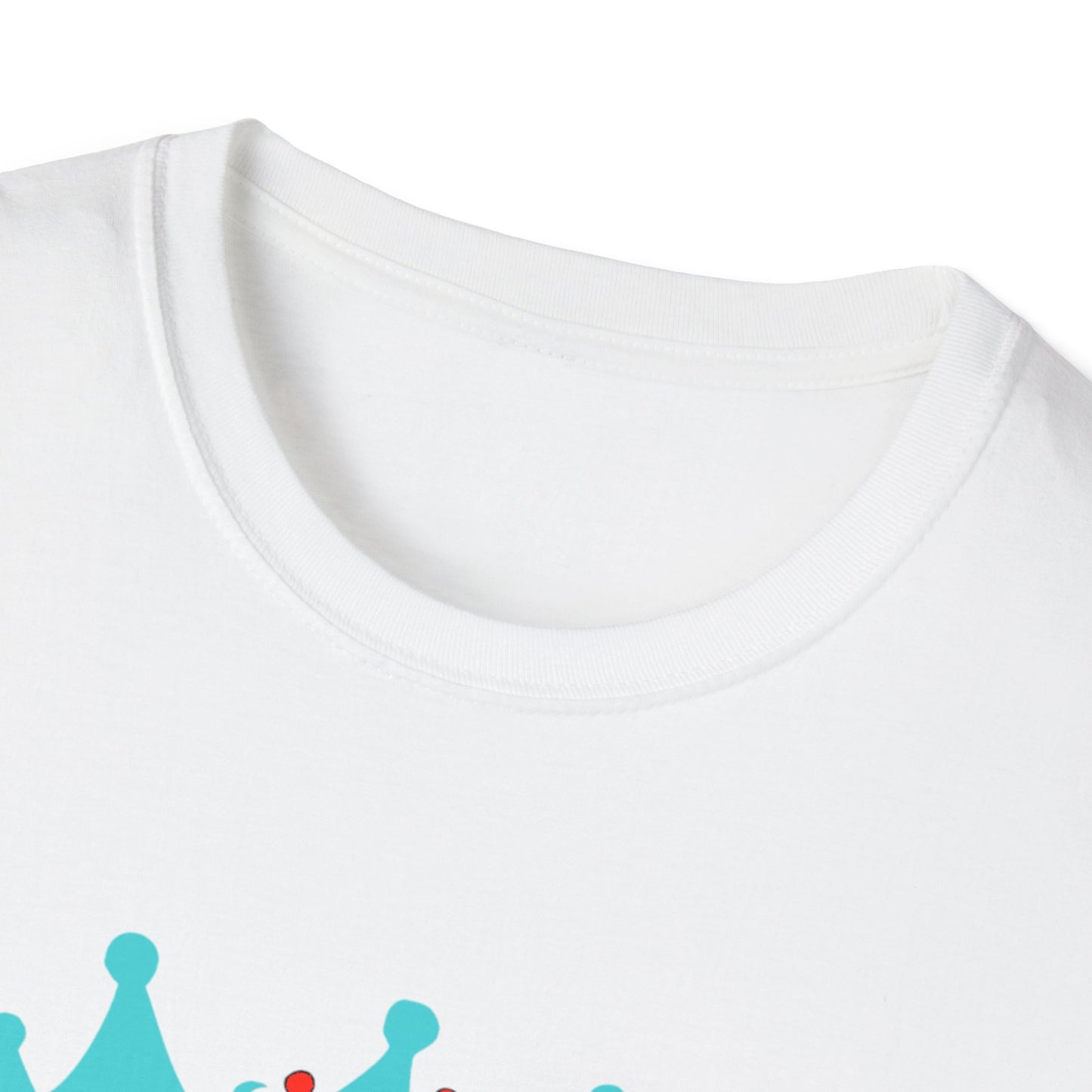 Royalty Queens Unisex T-Shirt, Softstyle Tee for Girls, Crown Graphic, Birthday Gift, Queen's Day Celebration, Casual Wear