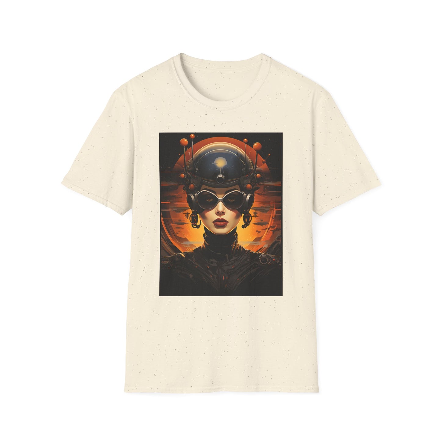 Futuristic Graphic Tee - Unisex Softstyle T-Shirt with Sci-Fi Design