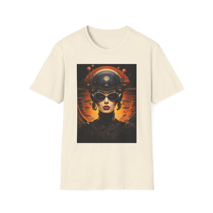 Futuristic Graphic Tee - Unisex Softstyle T-Shirt with Sci-Fi Design