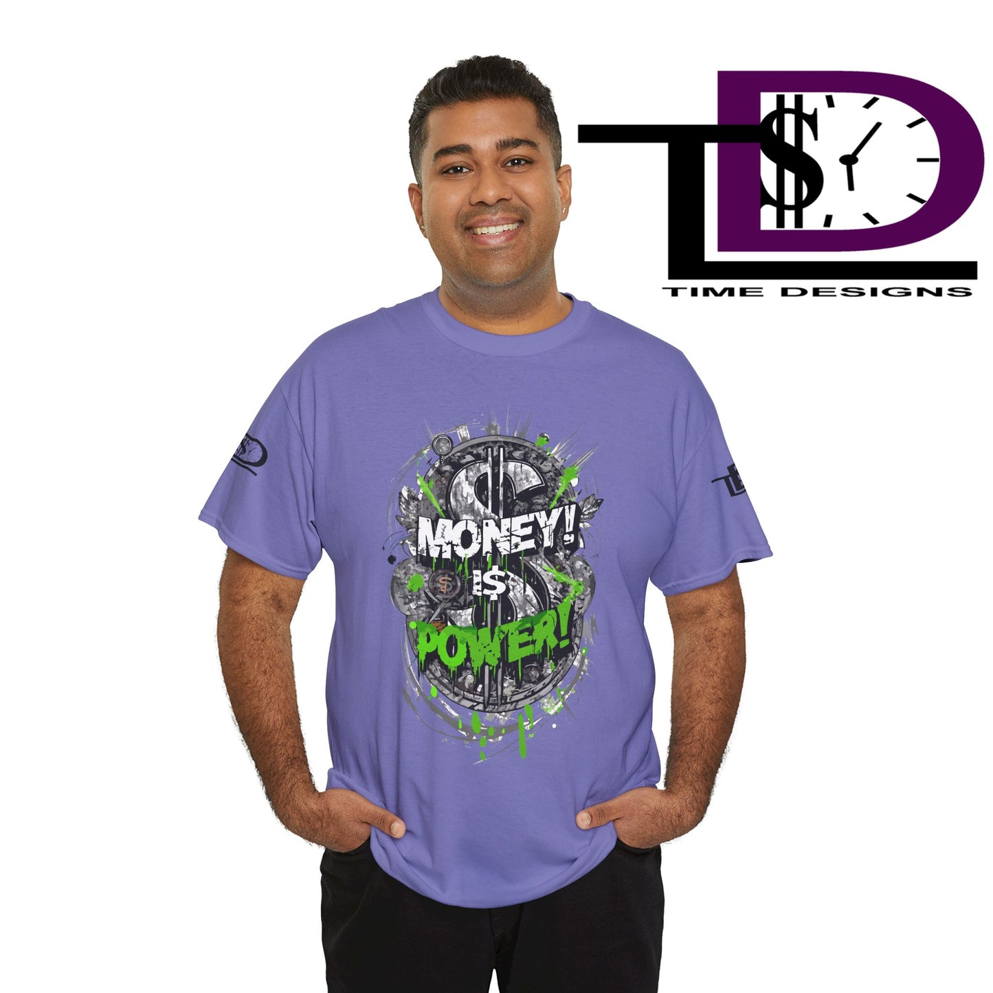Money Power Unisex Heavy Cotton Tee | Statement Shirt, Motivational Apparel, Gift for Him, Streetwear, Casual T-Shirt