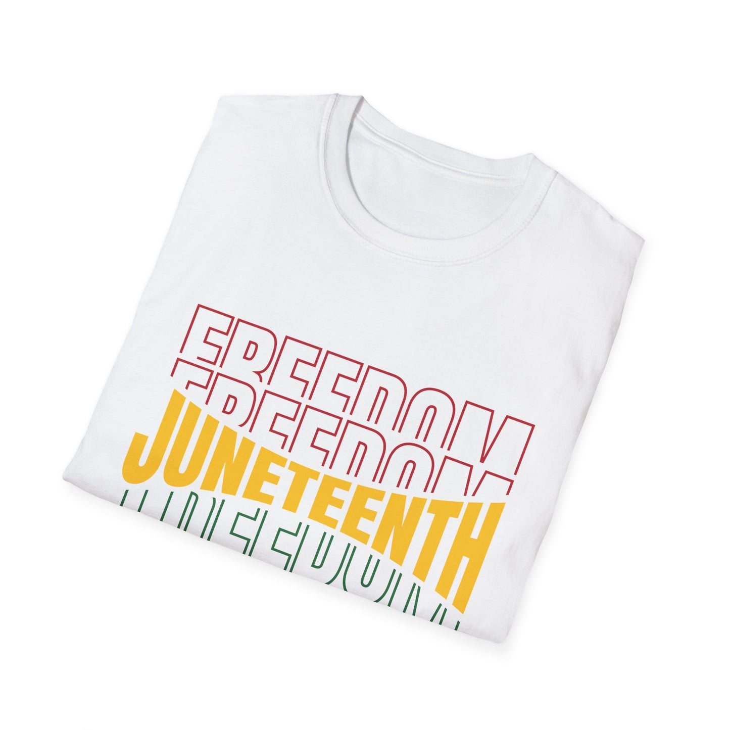 Juneteenth Freedom T-Shirt, Unisex Softstyle Tee, Celebrate Freedom, African American History, Independence Day Shirt, Gift for Activists