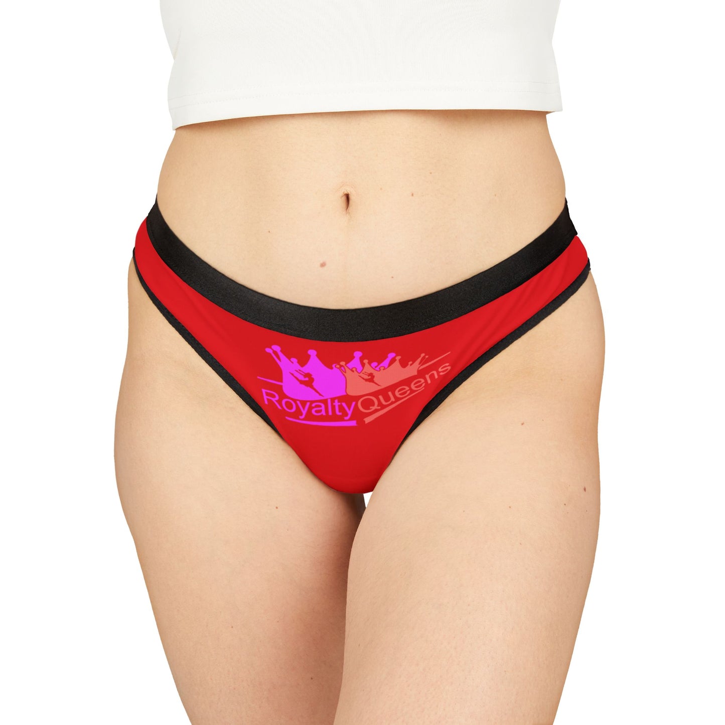 Royalty Queens Women's Thongs - Playful Lingerie, Bold Underwear for Self-Confidence, Fun Celebrations, Stylish Gifts