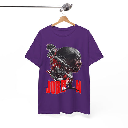 Jordan Inspired Unisex Heavy Cotton Tee - Retro Style Graphic Shirt