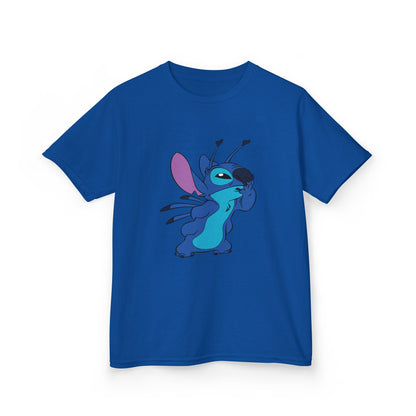 Kids Cotton Tee - Cute Stitch Design for Fun Adventures