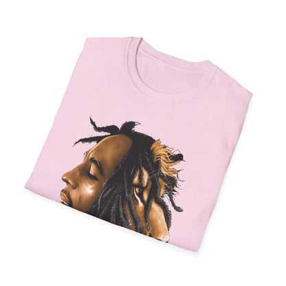 Rasta Lion Unisex Softstyle T-Shirt - Reggae Vibes Inspired Apparel