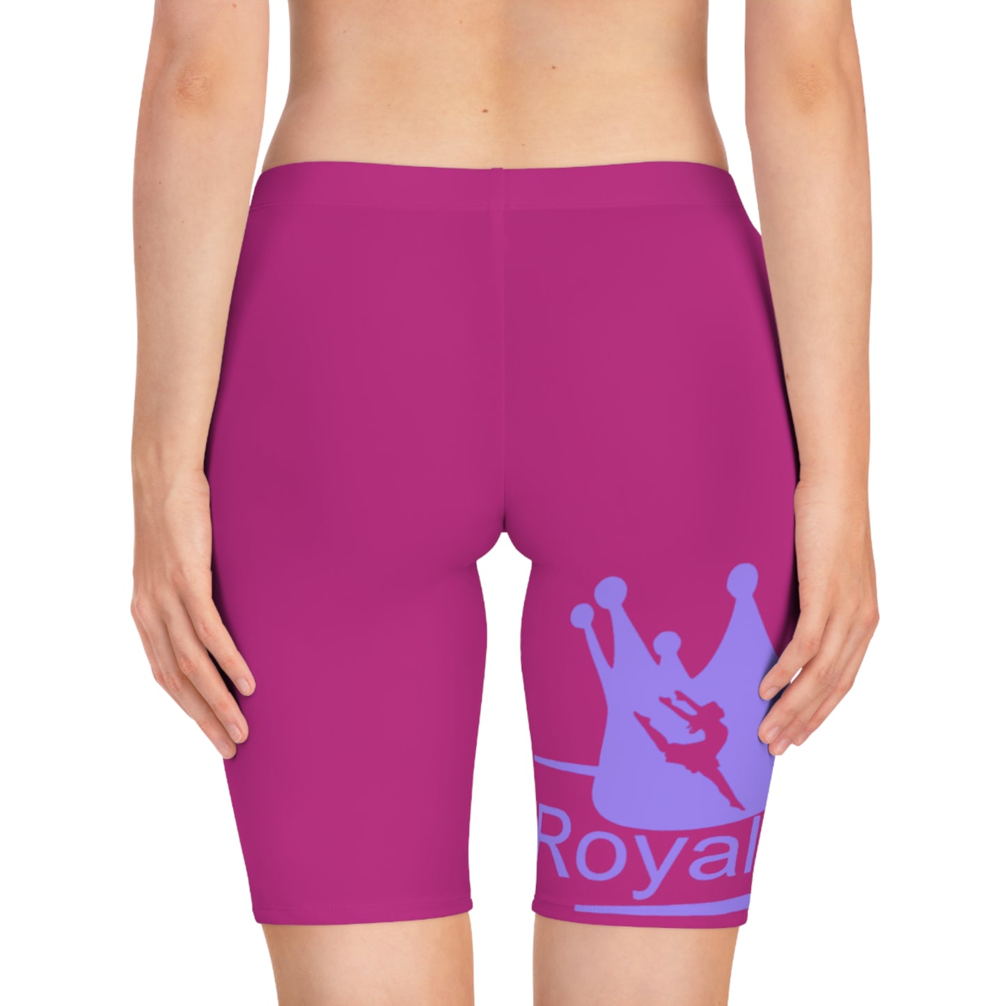 Women's Queen Bike Shorts, Stylish Cycling Fitness Shorts, Activewear, Workout Gear, Gift for Her, Summer Fashion